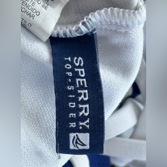 Sperry Top-Sider Yacht Clubbin’ Striped One Piece Swimsuit Sequin Details Size S - Picture 5 of 16